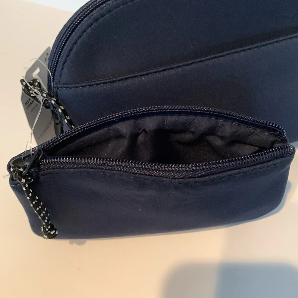 Stylus Blue 2 Piece Meadow Cosmetic Case with Removable Exterior Pouch